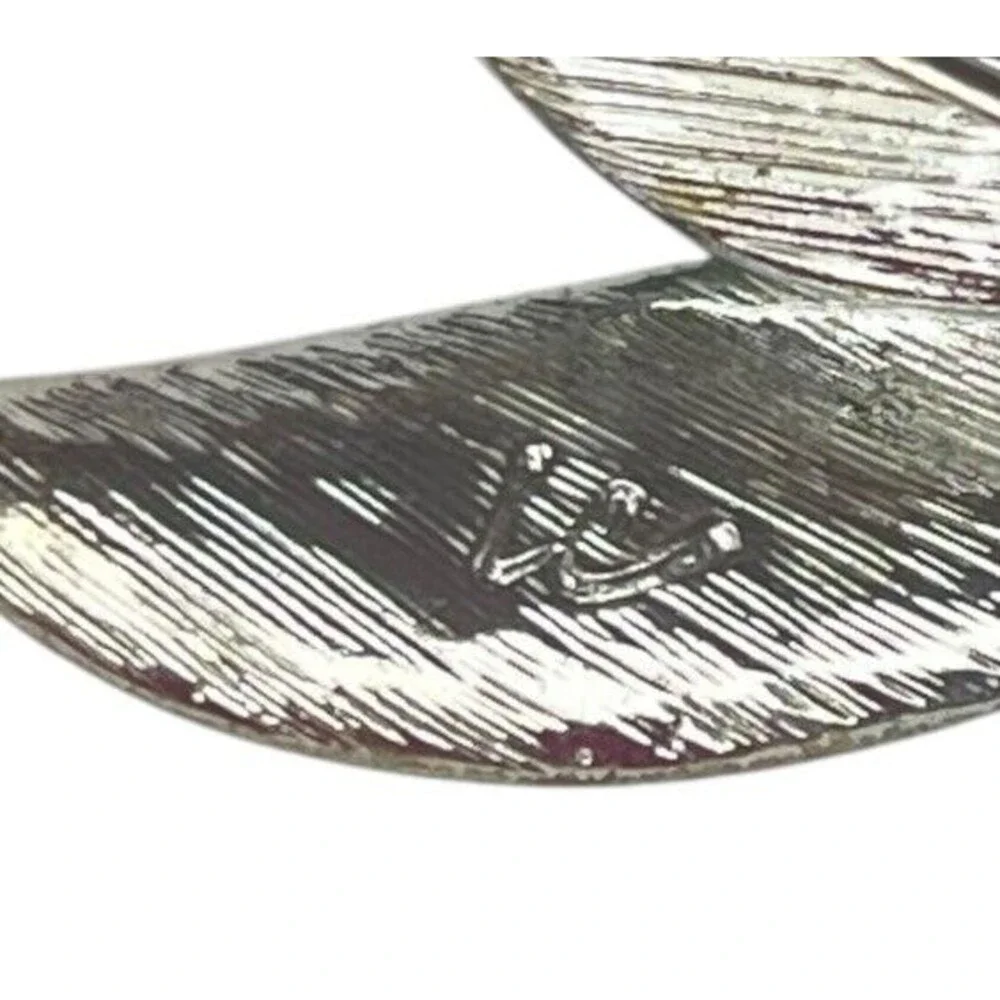 Liz Claiborne‎ Hummingbird Blue Green Enamel Rhinestone Silver Tone Brooch Pin